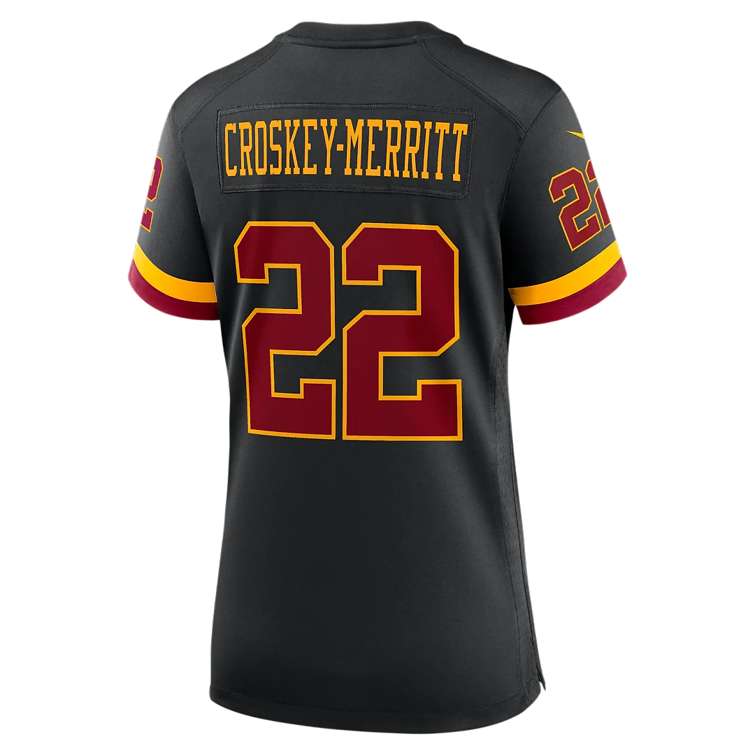Zennovawear Jacory Croskey-Merritt Washington Commanders Women's Hail Raiser Alternate Game Jersey - Black