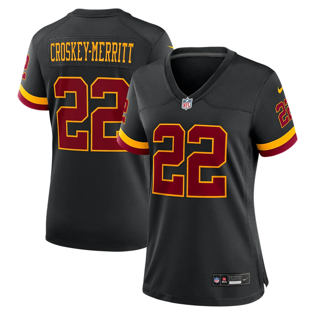 Zennovawear Jacory Croskey-Merritt Washington Commanders Women's Hail Raiser Alternate Game Jersey - Black