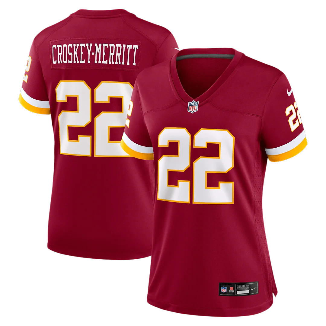 Zennovawear Jacory Croskey-Merritt Washington Commanders Women's Game Jersey - Burgundy