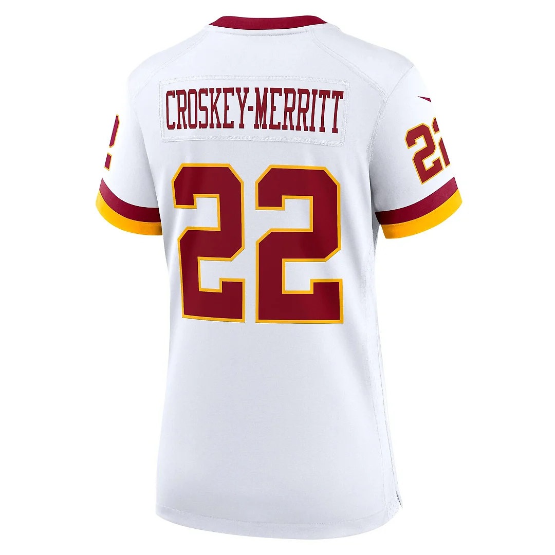 Zennovawear Jacory Croskey-Merritt Washington Commanders Women's Game Super Bowl Era Jersey - White
