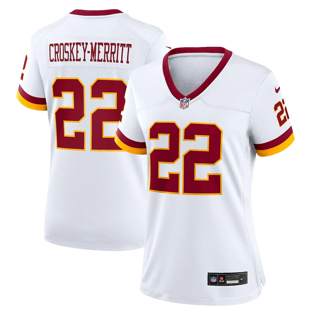 Zennovawear Jacory Croskey-Merritt Washington Commanders Women's Game Super Bowl Era Jersey - White