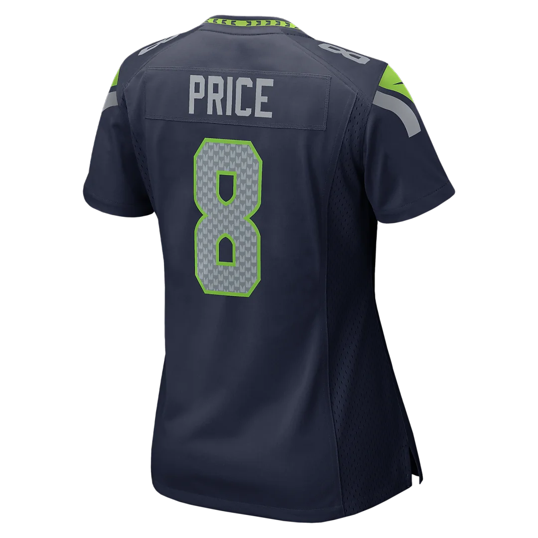 Zennovawear Jadarian Price Seattle Seahawks Women's Team Game Jersey - College Navy