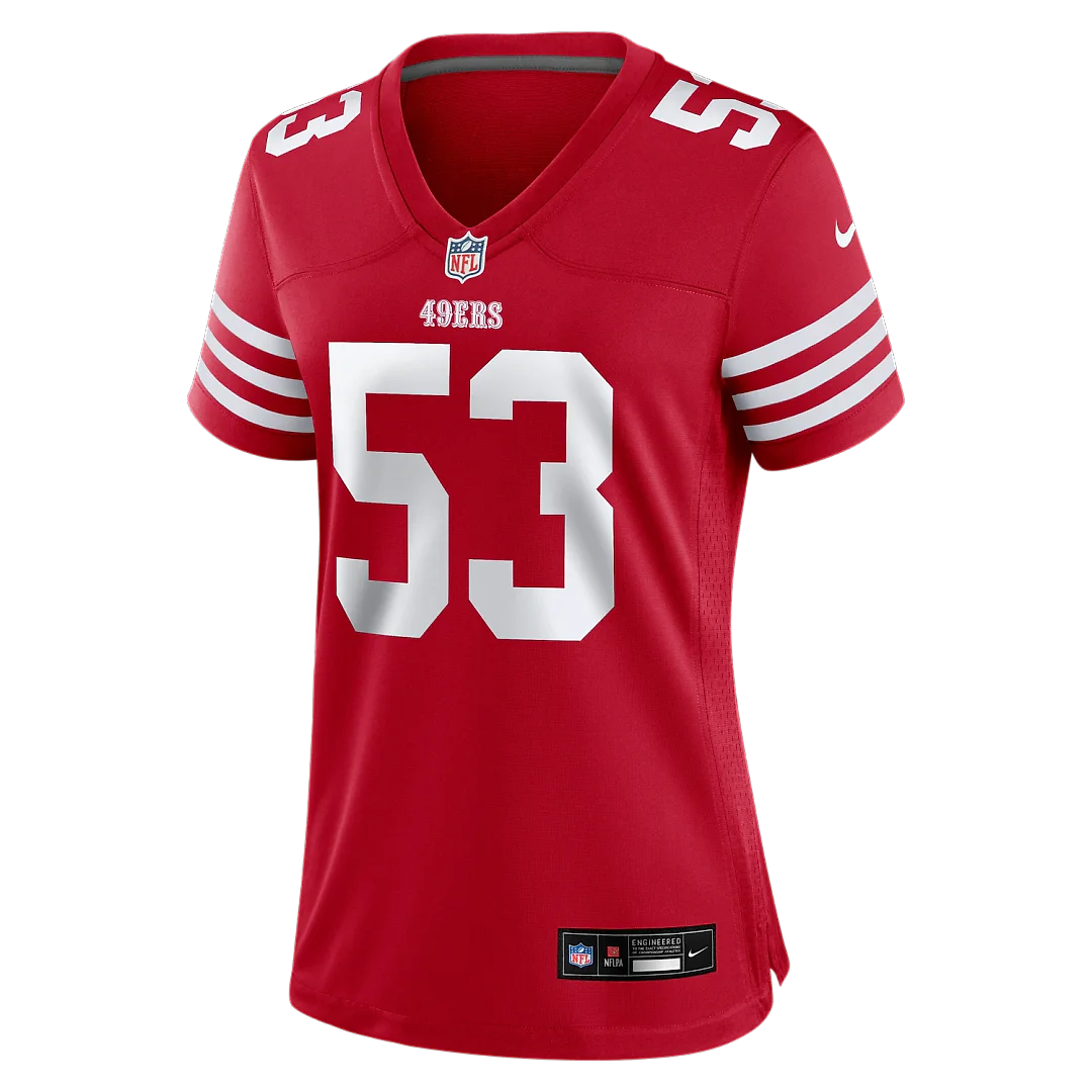 Zennovawear Jaden Dugger San Francisco 49ers Women's Team Game Jersey - Scarlet