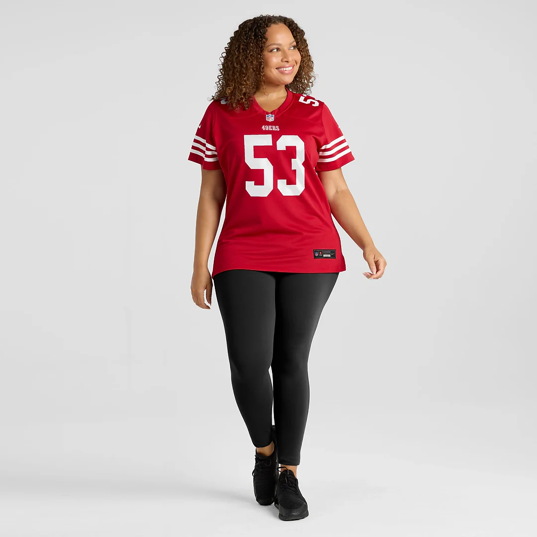 Zennovawear Jaden Dugger San Francisco 49ers Women's Team Game Jersey - Scarlet