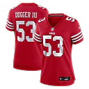 Zennovawear Jaden Dugger San Francisco 49ers Women's Team Game Jersey - Scarlet