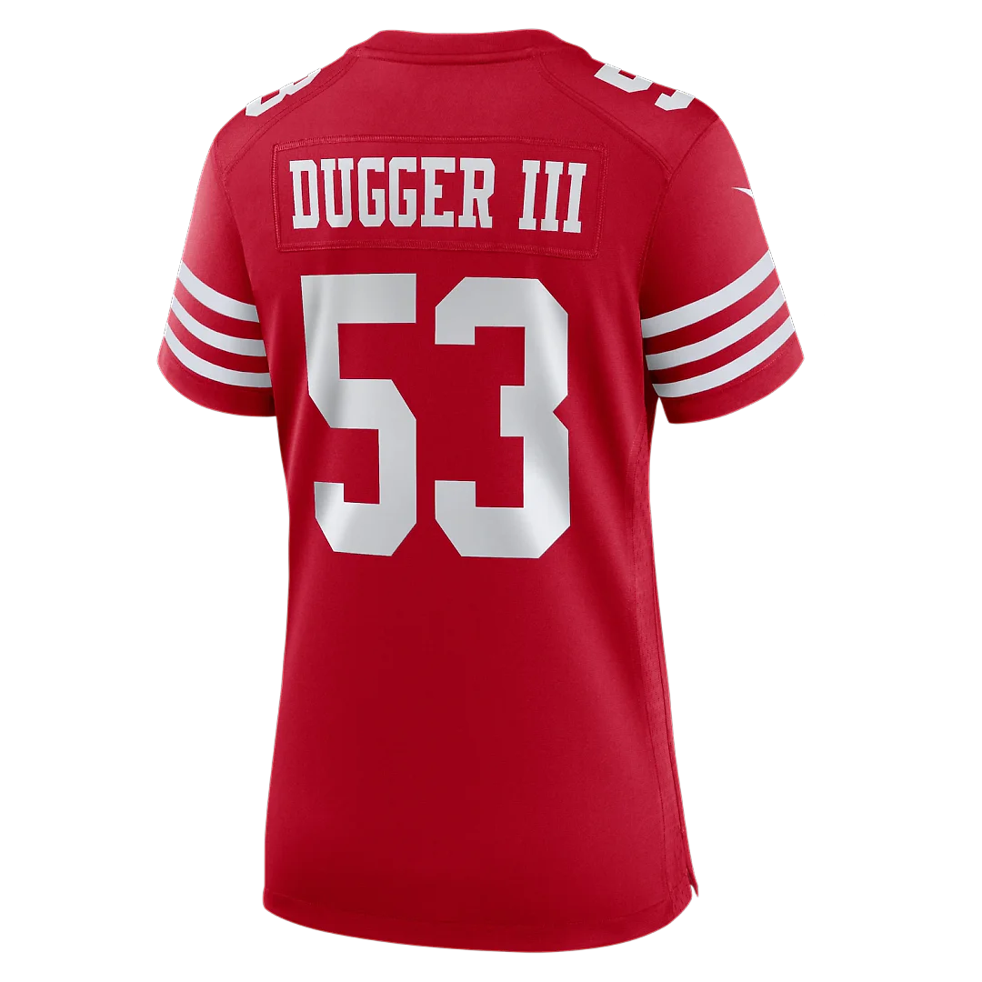 Zennovawear Jaden Dugger San Francisco 49ers Women's Team Game Jersey - Scarlet