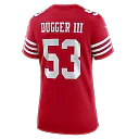 Zennovawear Jaden Dugger San Francisco 49ers Women's Team Game Jersey - Scarlet