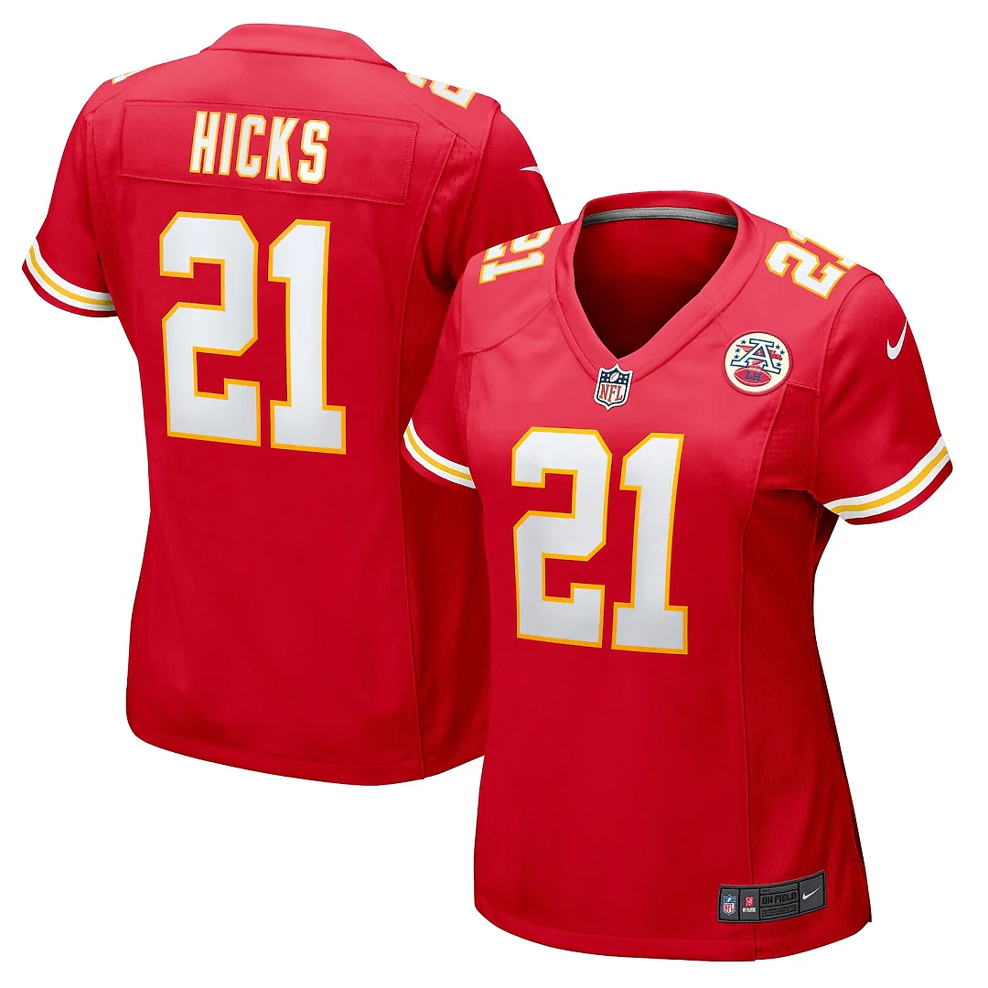 Zennovawear Jaden Hicks Kansas City Chiefs Women's Game Jersey - Red