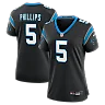 Zennovawear Jaelan Phillips Carolina Panthers Women's Team Game Jersey - Black