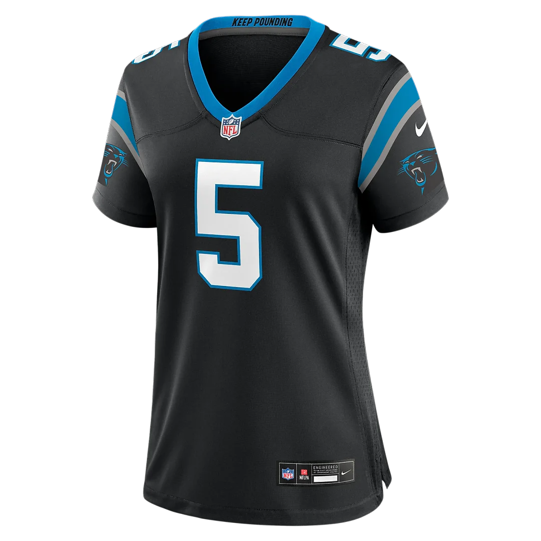 Zennovawear Jaelan Phillips Carolina Panthers Women's Team Game Jersey - Black