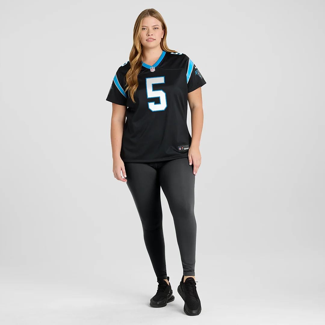 Zennovawear Jaelan Phillips Carolina Panthers Women's Team Game Jersey - Black