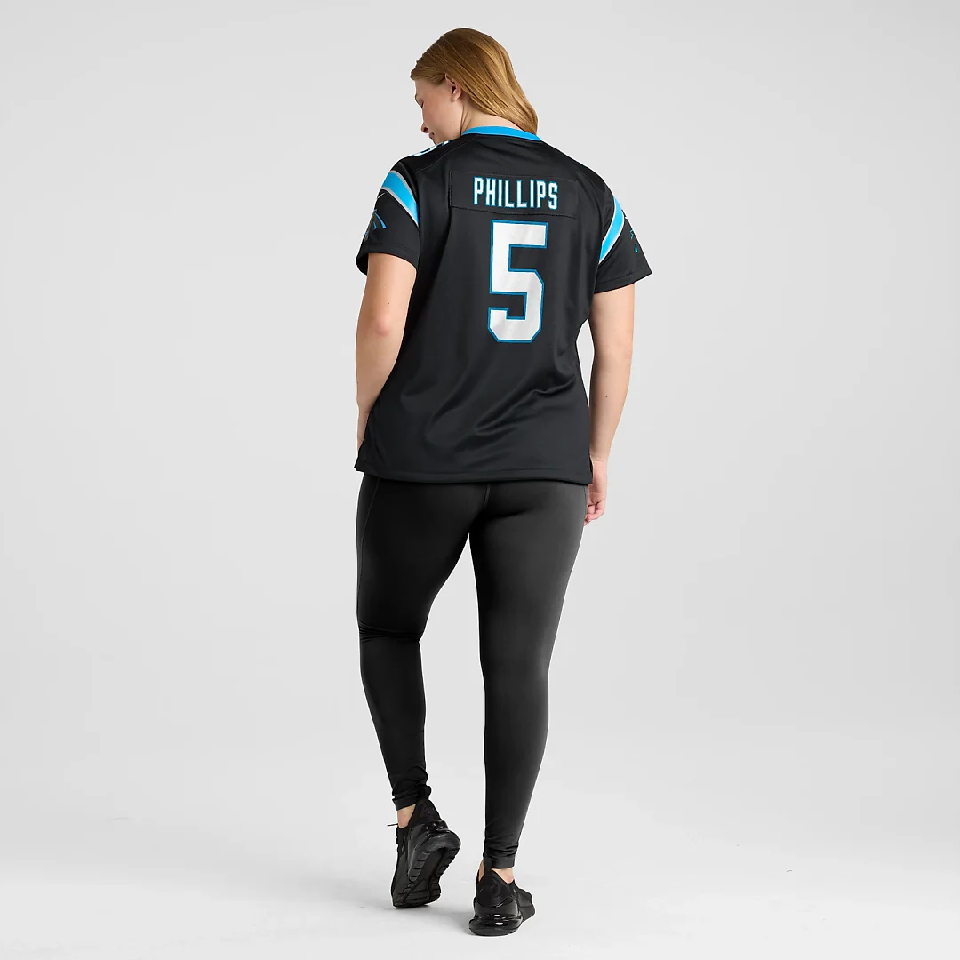 Zennovawear Jaelan Phillips Carolina Panthers Women's Team Game Jersey - Black