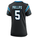 Zennovawear Jaelan Phillips Carolina Panthers Women's Team Game Jersey - Black