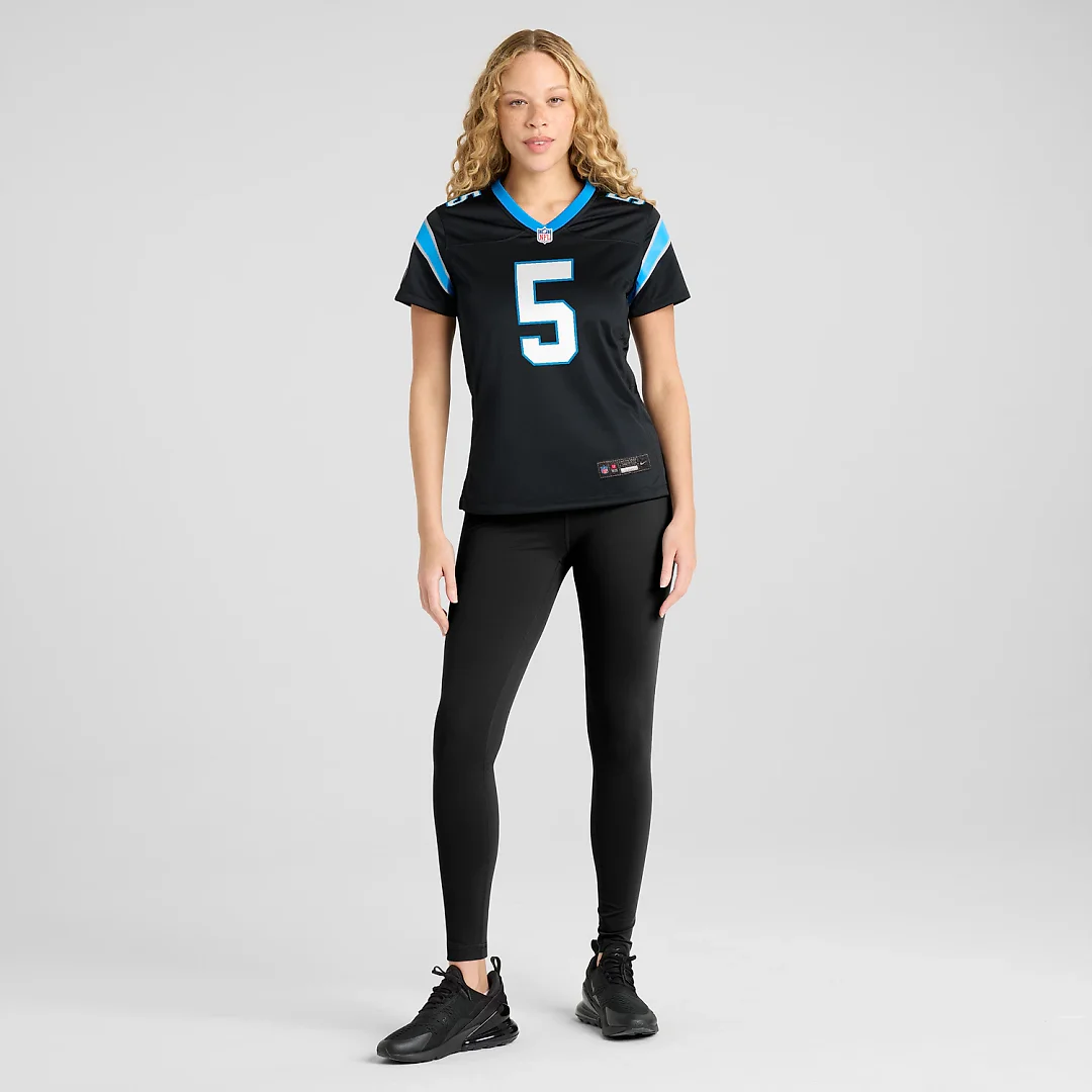 Zennovawear Jaelan Phillips Carolina Panthers Women's Team Game Jersey - Black