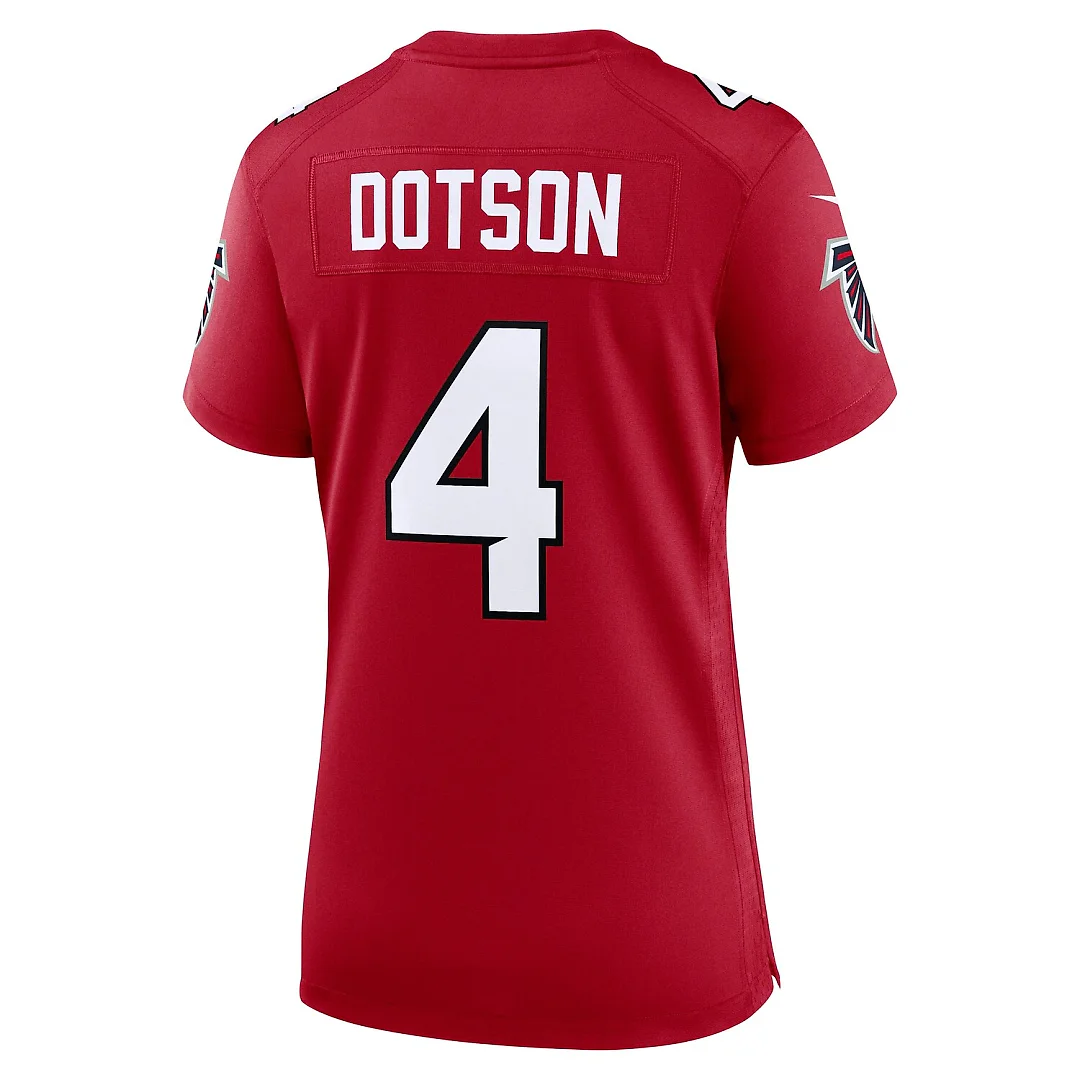 Zennovawear Jahan Dotson Atlanta Falcons Women's Team Game Jersey - Red