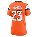 Zennovawear Jahdae Barron Denver Broncos Women's Team Game Jersey - Orange