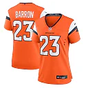 Zennovawear Jahdae Barron Denver Broncos Women's Team Game Jersey - Orange