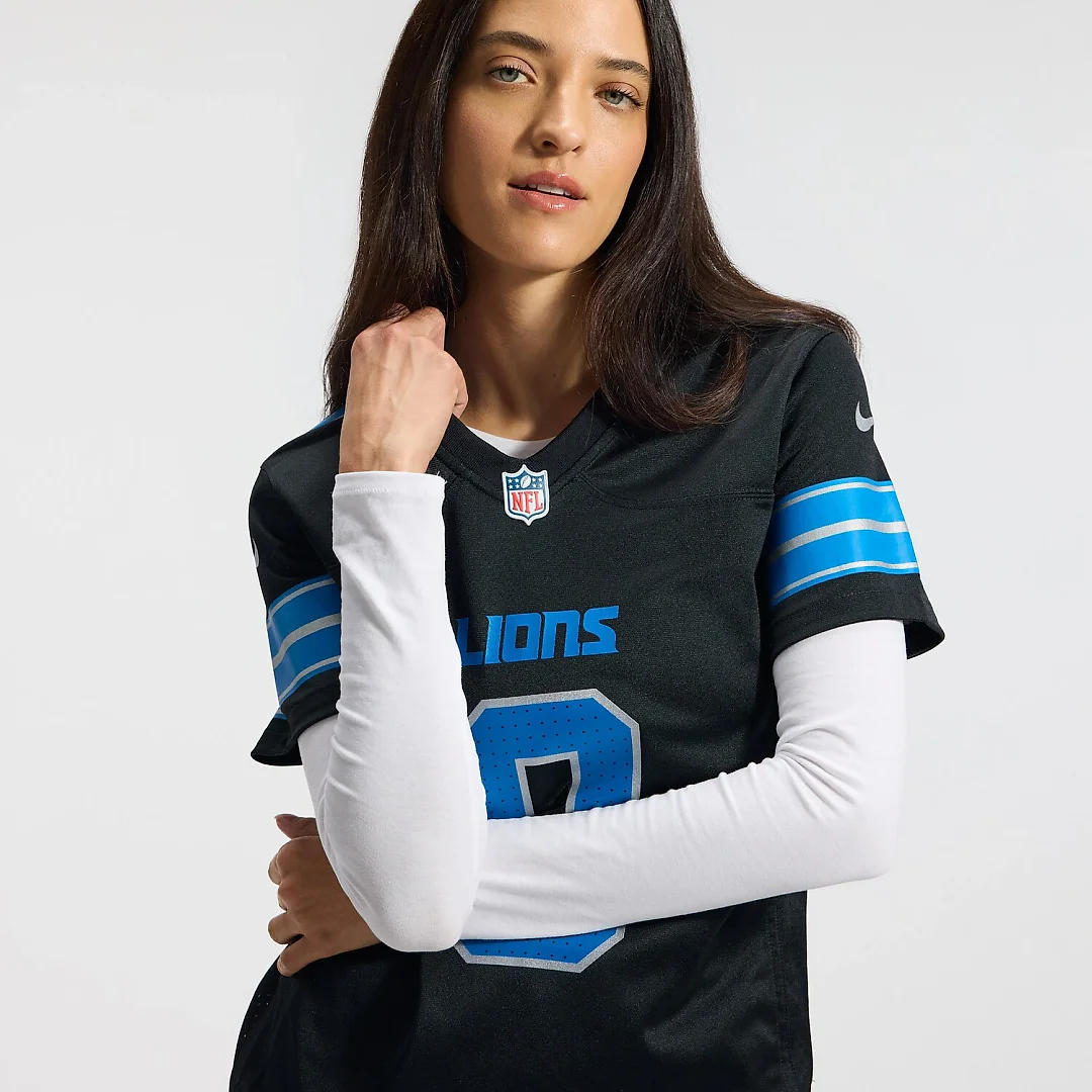 Zennovawear Jahmyr Gibbs Detroit Lions Women's 2nd Alternate Game Player Jersey - Black