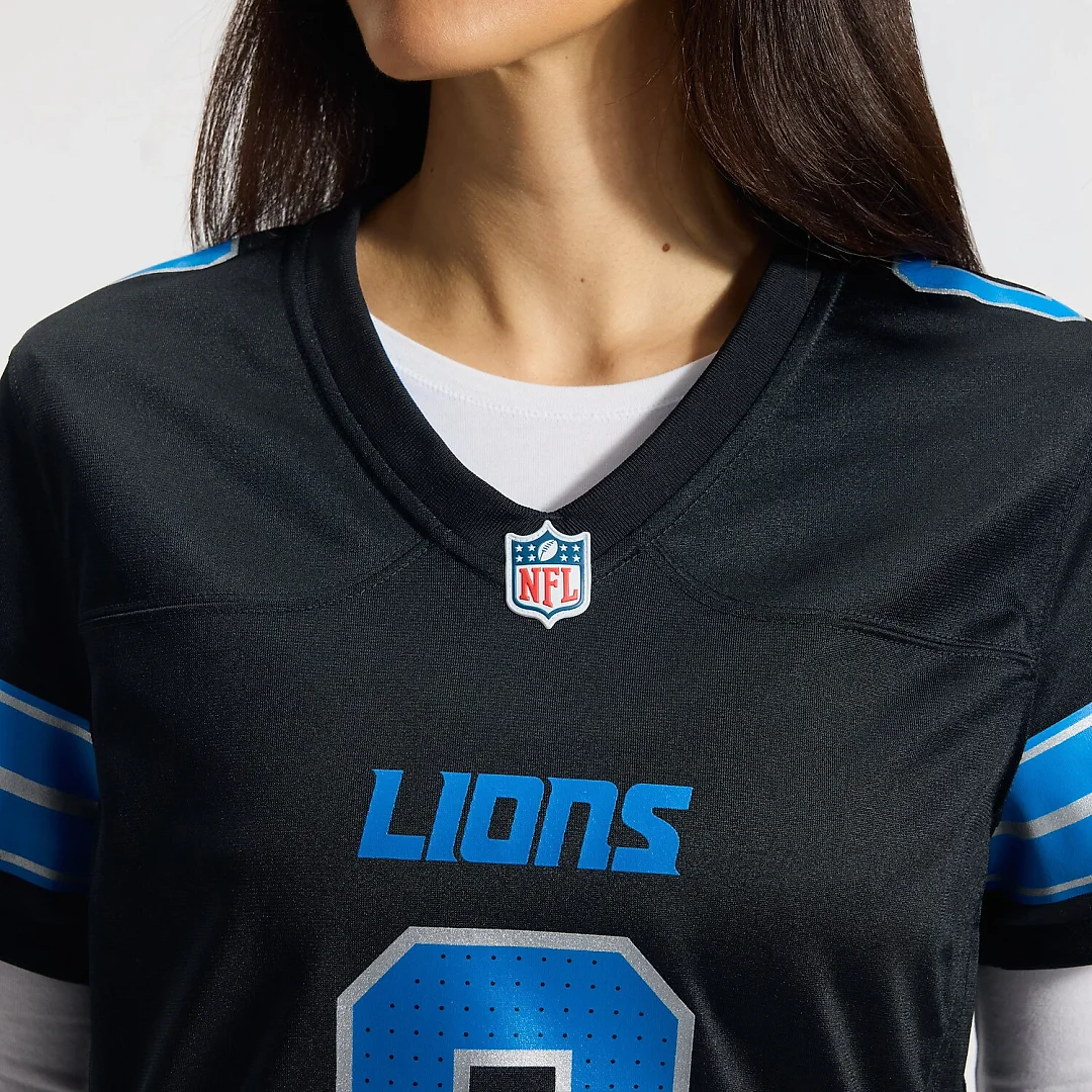 Zennovawear Jahmyr Gibbs Detroit Lions Women's 2nd Alternate Game Player Jersey - Black