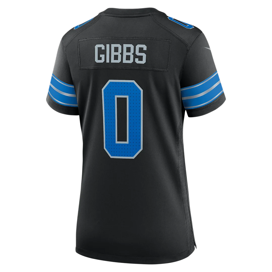 Zennovawear Jahmyr Gibbs Detroit Lions Women's 2nd Alternate Game Player Jersey - Black