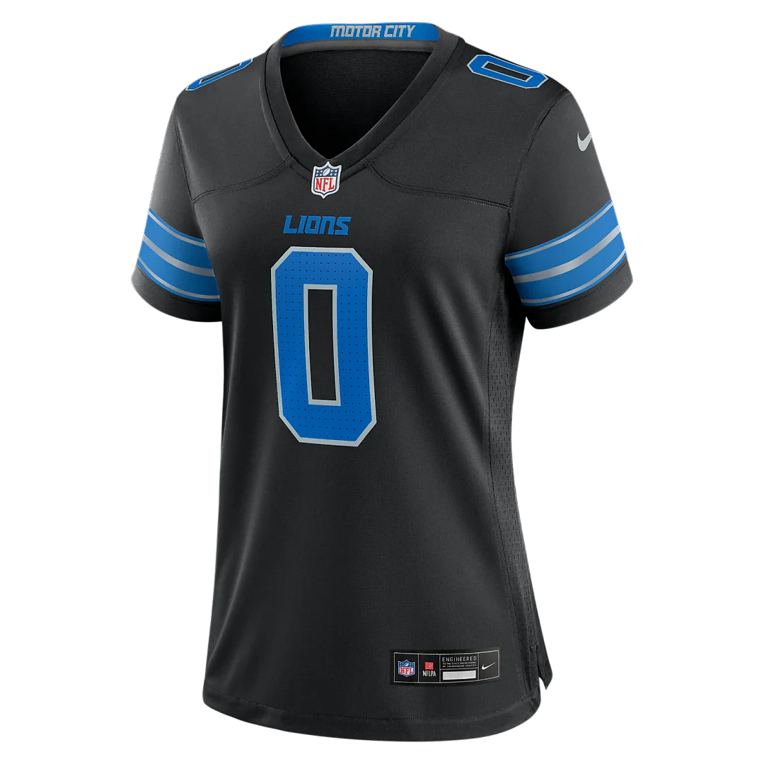 Zennovawear Jahmyr Gibbs Detroit Lions Women's 2nd Alternate Game Player Jersey - Black