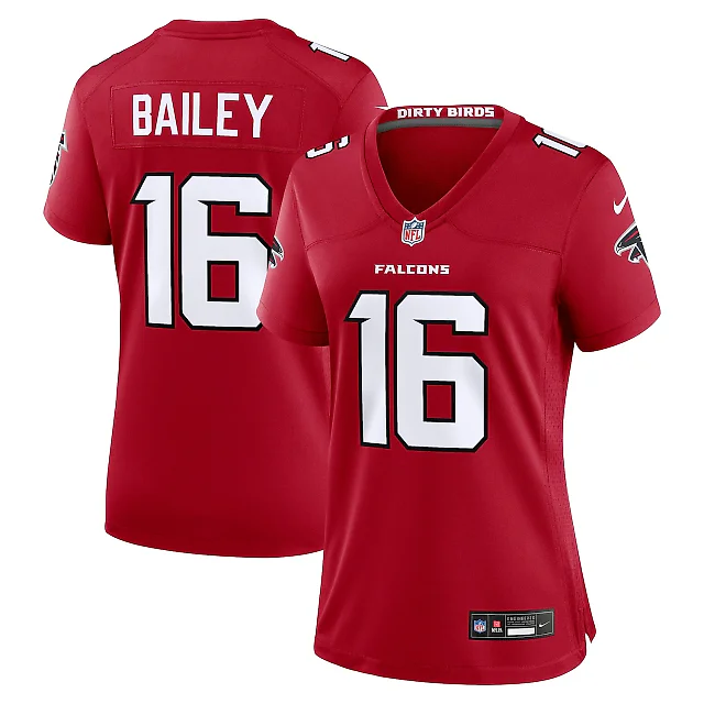 Zennovawear Jake Bailey Atlanta Falcons Women's Team Game Jersey - Red