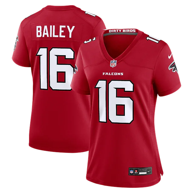 Zennovawear Jake Bailey Atlanta Falcons Women's Team Game Jersey - Red
