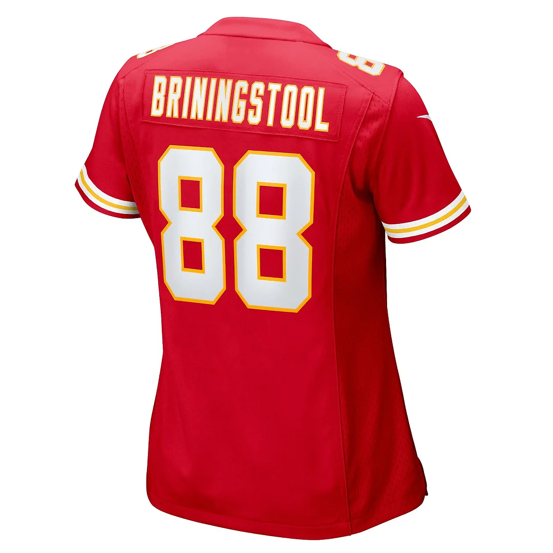 Zennovawear Jake Briningstool Kansas City Chiefs Women's Team Game Jersey - Red