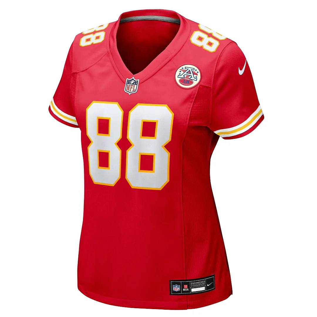 Zennovawear Jake Briningstool Kansas City Chiefs Women's Team Game Jersey - Red