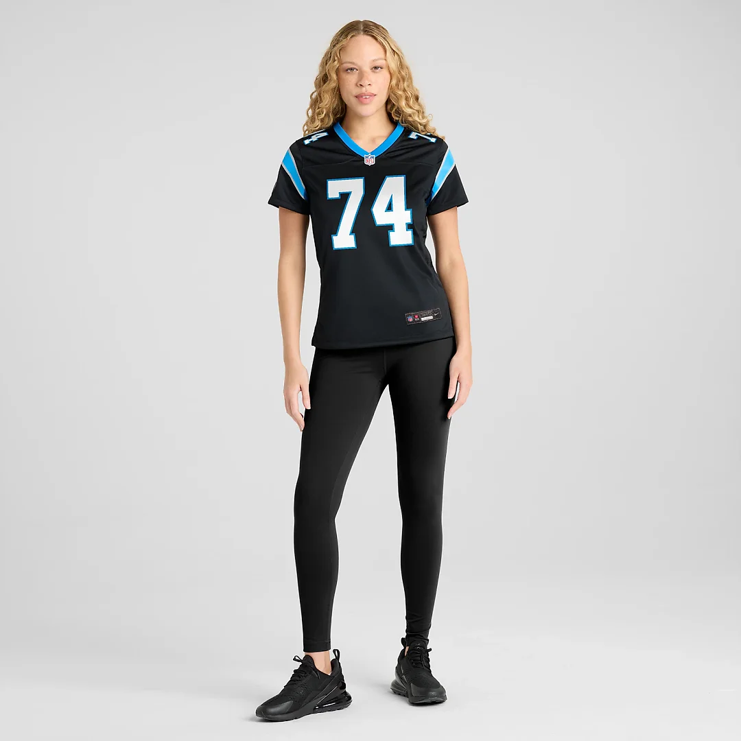 Zennovawear Jake Curhan Carolina Panthers Women's Team Game Jersey - Black