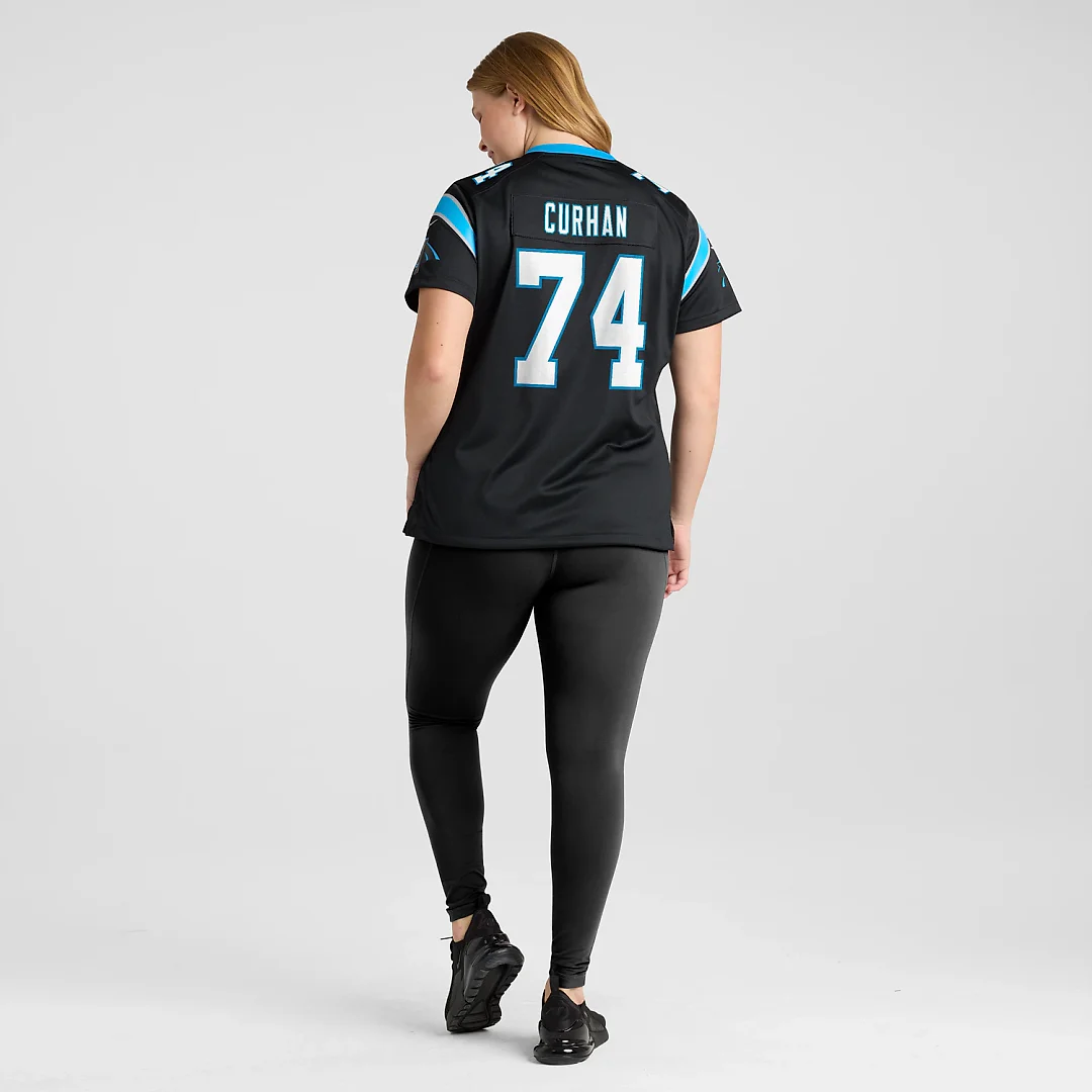 Zennovawear Jake Curhan Carolina Panthers Women's Team Game Jersey - Black