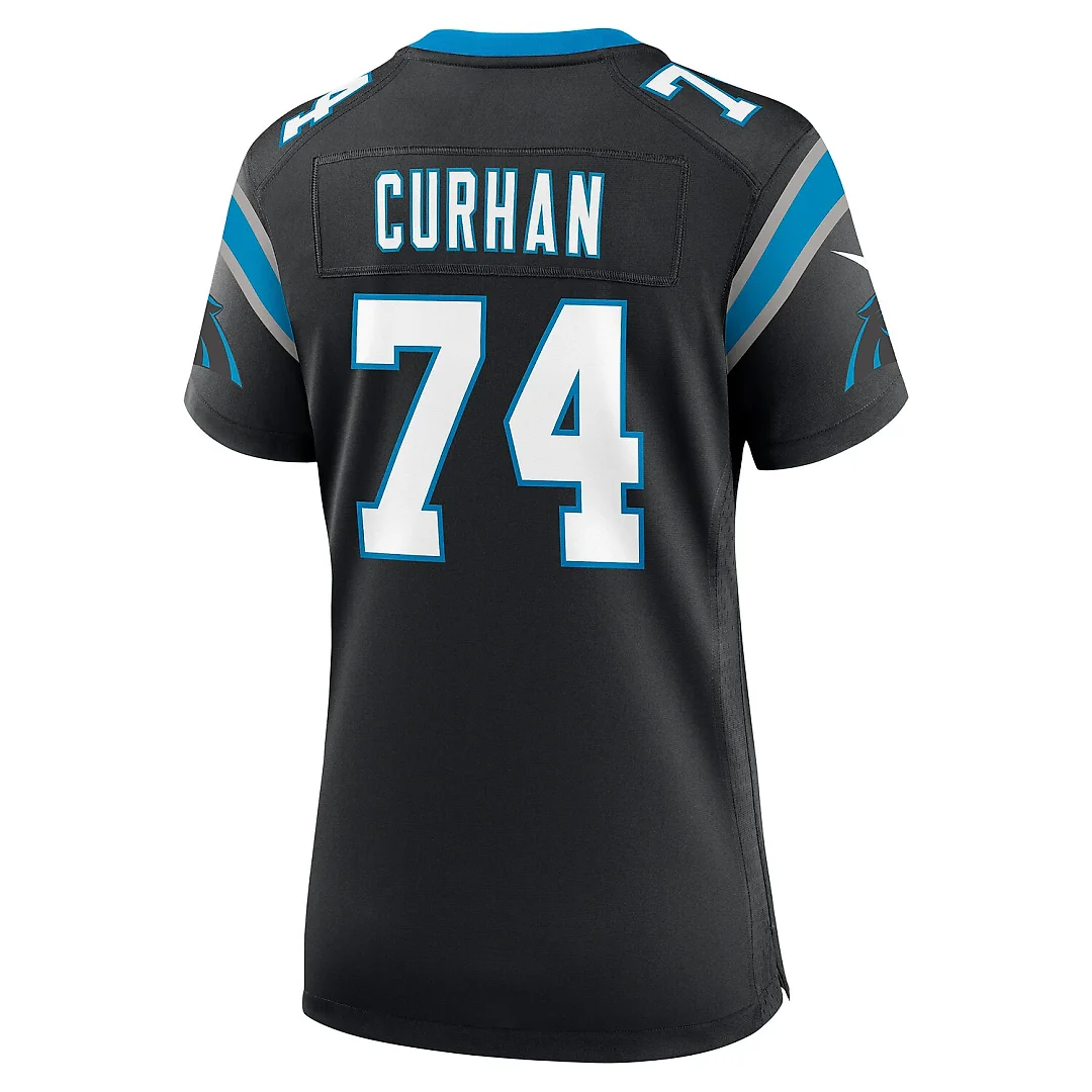 Zennovawear Jake Curhan Carolina Panthers Women's Team Game Jersey - Black