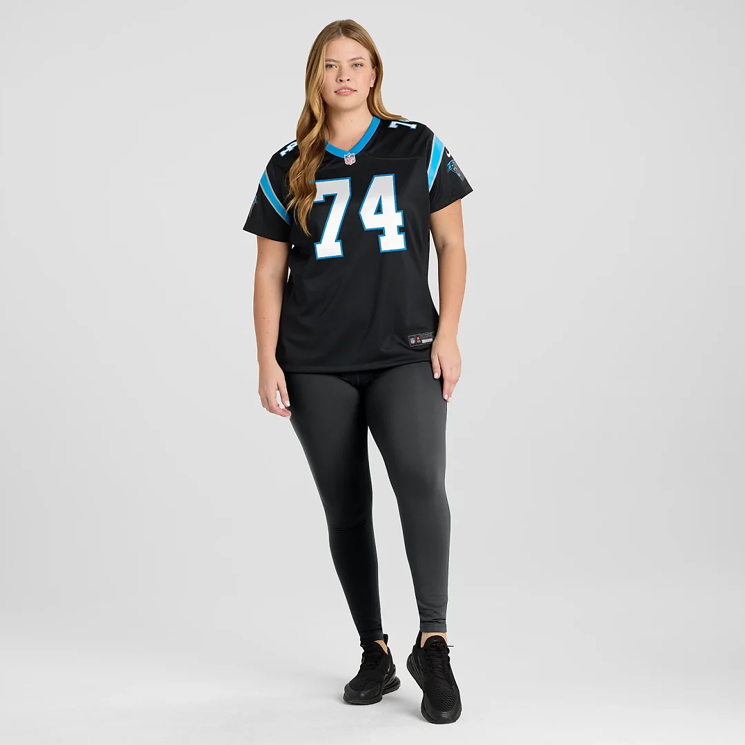 Zennovawear Jake Curhan Carolina Panthers Women's Team Game Jersey - Black
