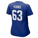 Zennovawear Jake Kubas New York Giants Women's Game Jersey - Royal