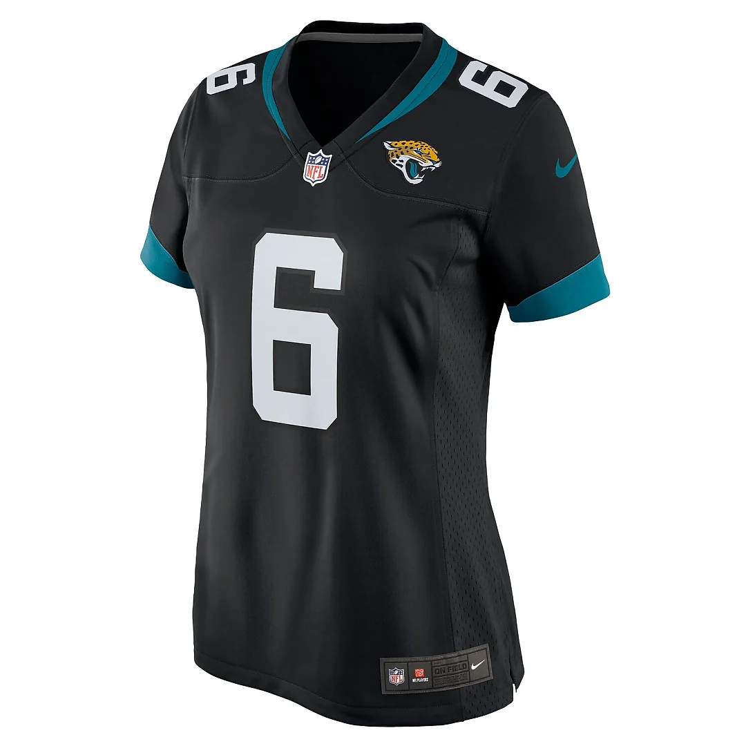 Zennovawear Jake Luton Jacksonville Jaguars Women's Game Jersey - Black