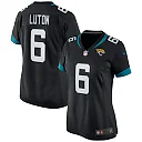 Zennovawear Jake Luton Jacksonville Jaguars Women's Game Jersey - Black