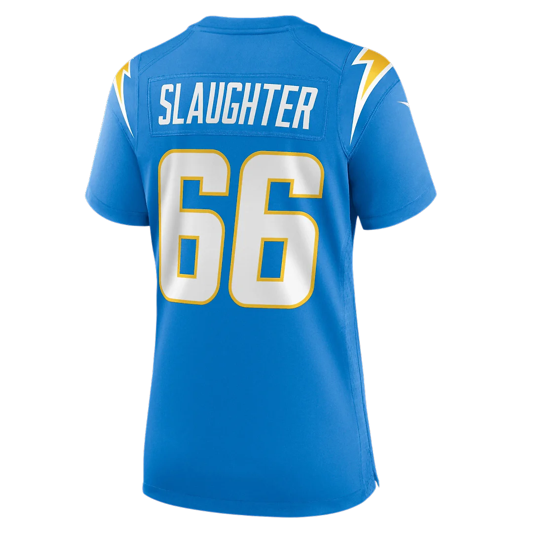 Zennovawear Jake Slaughter Los Angeles Chargers Women's Team Game Jersey - Powder Blue