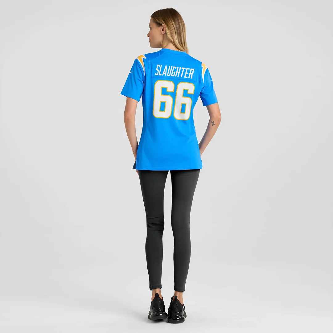 Zennovawear Jake Slaughter Los Angeles Chargers Women's Team Game Jersey - Powder Blue