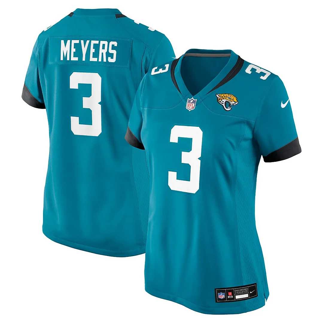 Zennovawear Jakobi Meyers Jacksonville Jaguars Women's Team Game Jersey - Teal