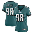 Zennovawear Jalen Carter Philadelphia Eagles Women's Team Game Jersey - Midnight Green