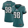 Zennovawear Jalen Carter Philadelphia Eagles Women's Team Game Jersey - Midnight Green