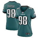 Zennovawear Jalen Carter Philadelphia Eagles Women's Team Game Jersey - Midnight Green
