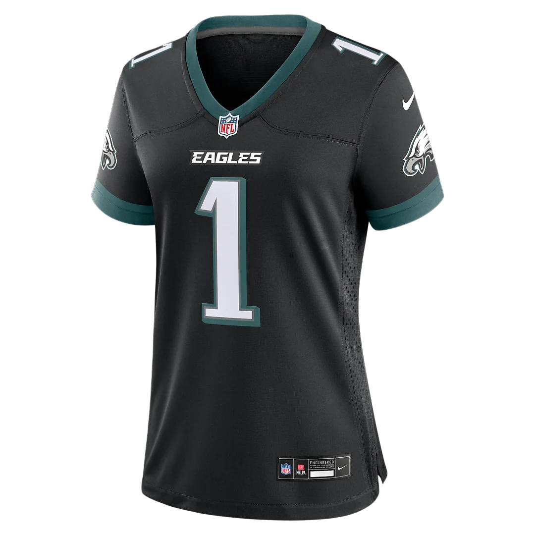 Zennovawear Jalen Hurts Philadelphia Eagles Women's Alternate Game Jersey - Black