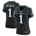 Zennovawear Jalen Hurts Philadelphia Eagles Women's Alternate Game Jersey - Black