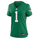 Zennovawear Jalen Hurts Philadelphia Eagles Women's Game Player Jersey - Kelly Green