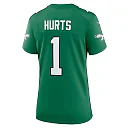Zennovawear Jalen Hurts Philadelphia Eagles Women's Game Player Jersey - Kelly Green