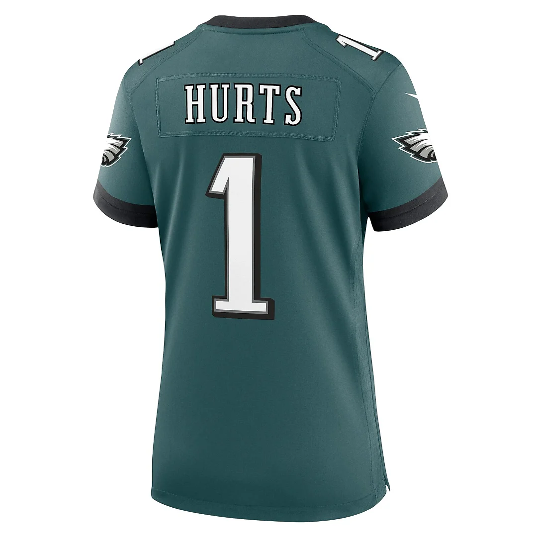 Zennovawear Jalen Hurts Philadelphia Eagles Women's Team Game Jersey - Midnight Green