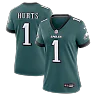 Zennovawear Jalen Hurts Philadelphia Eagles Women's Team Game Jersey - Midnight Green
