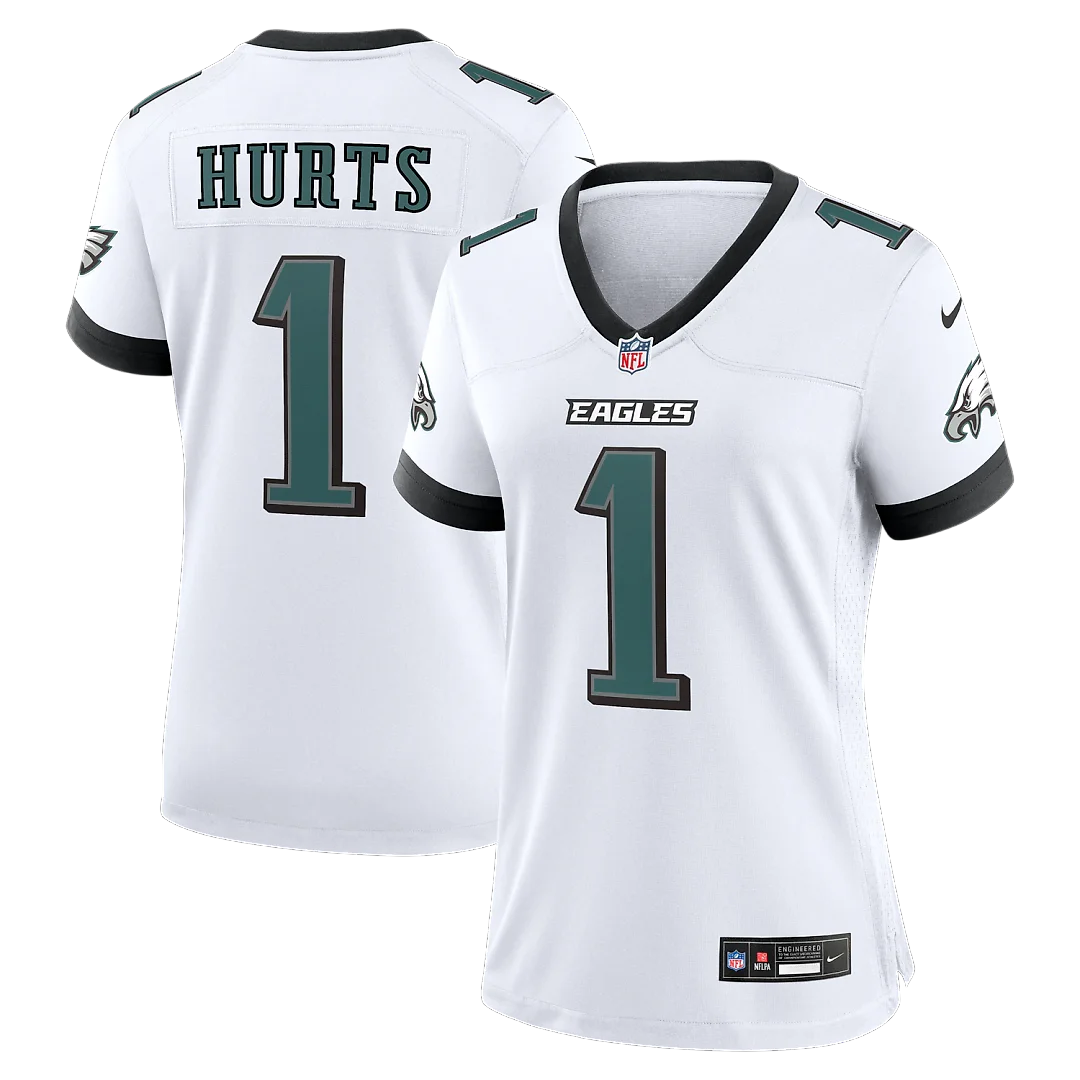 Zennovawear Jalen Hurts Philadelphia Eagles Women's Game Jersey - White