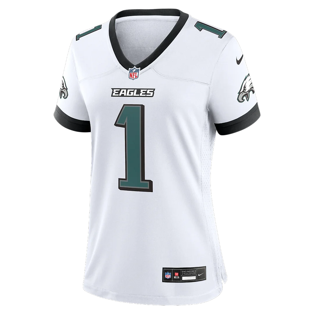 Zennovawear Jalen Hurts Philadelphia Eagles Women's Game Jersey - White